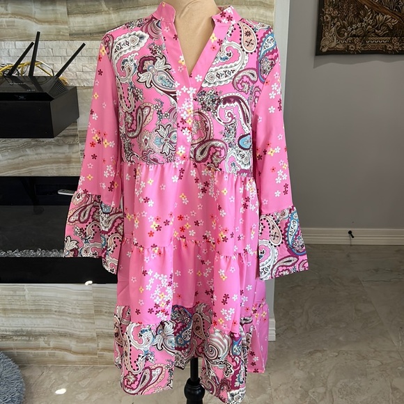 Women’s Boho Spring/ Summer‎ Dress. Size L - Picture 2 of 12